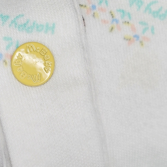 Vintage Jumpsuit Sleeveless Yellow|White Happy Blue Bird Baby 6-9 Months - Picture 3 of 6